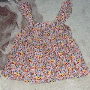 LOFT Floral Tank Top - Red, Yellow, Blue